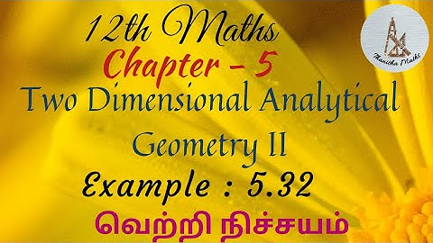 12th Maths, Example : 5.32