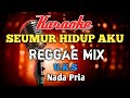 Disana menanti di sini menunggu Reggaemix Karaoke nada Pria