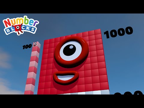 Numberblocks Standing Tall 100 200 300 400 500 to 1000 Comparison Standing Tall Number Pattern