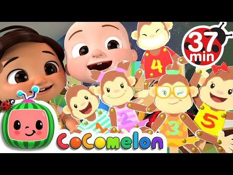 Five Little Monkeys Jumping on the Bed + More Nursery Rhymes & Kids Songs - CoCo