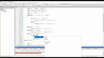 075 Sorting   merge sort   On log n   Implementation