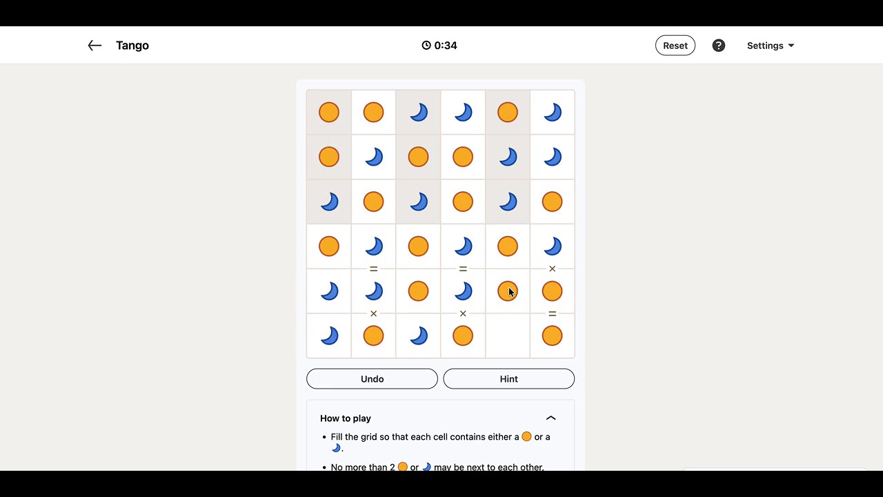 LinkedIn Tango Answer Today | 26 March 2026 - Puzzle #535