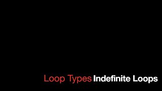 Programming Concepts: Indefinite Loops