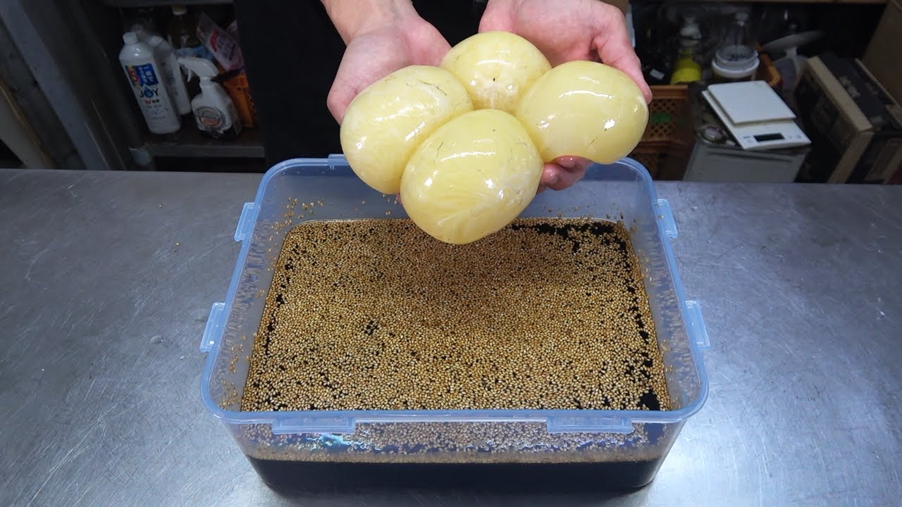 タコの卵で麻薬卵作ってみた