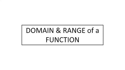 2.2 Domain and Range of a Function | Implied Domain