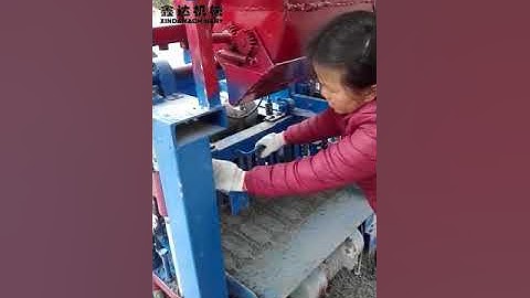 QMJ4 35B small manual hollow block brick machine