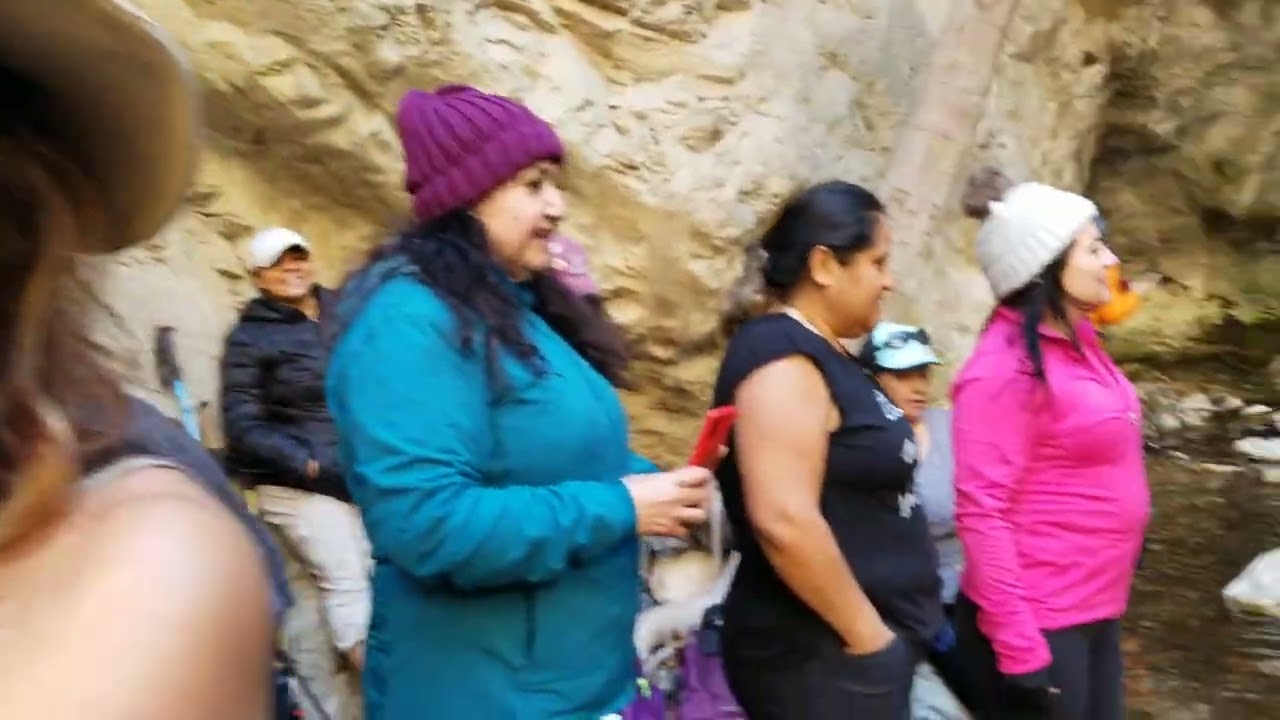 Secret waterfall at bridge to Nowhere