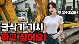 일당 70, 여성 굴삭기 기사 가능할까?
