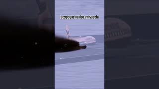 Despegue fallido en Suecia #shorts #aviation #aviones #aeronautica #avion #aterrizaje
