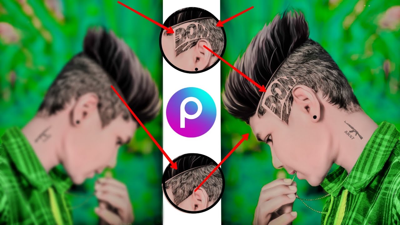 haircut Kaise bnaye picsart me hair cut Kaise banaen😜 YouTube