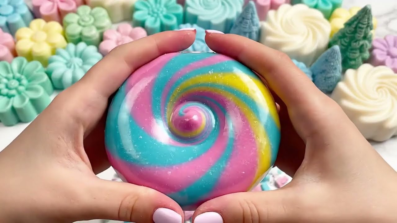 Satisfying The Most Satisfying Wax Soap breaking 満足感：今日一日で一番満足できる、ワックス石鹸を割る音をお楽しみください🤤