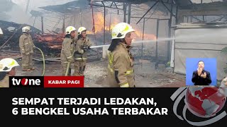 Kebakaran di Kawasan industri, 6 Bengkel Usaha & Rumah Hangus | Kabar Pagi tvOne