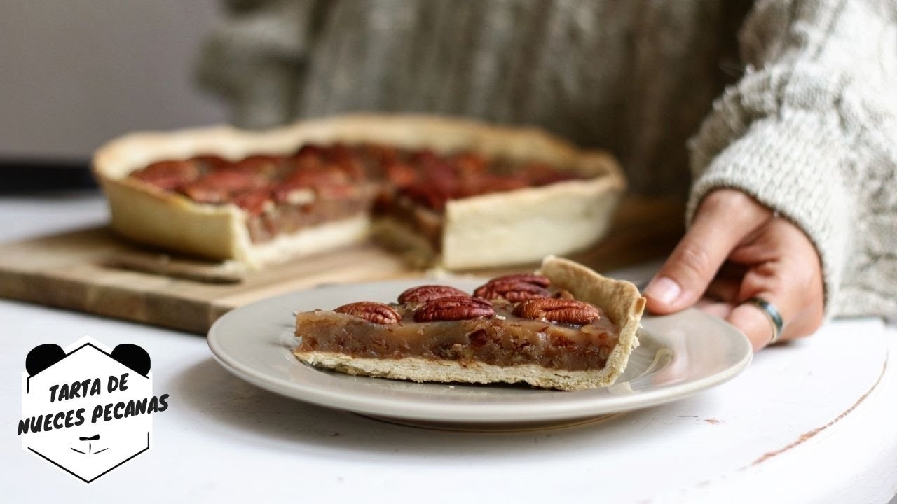 TARTALETA VEGANA de NUECES PECANAS | Living Like A Panda
