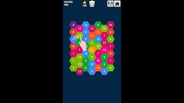 Hexagons: Swap and Merge Numbers