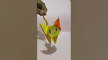 Cute Origami Cat Tutorial 🐈! ☝️☝️☝️☝️☝️