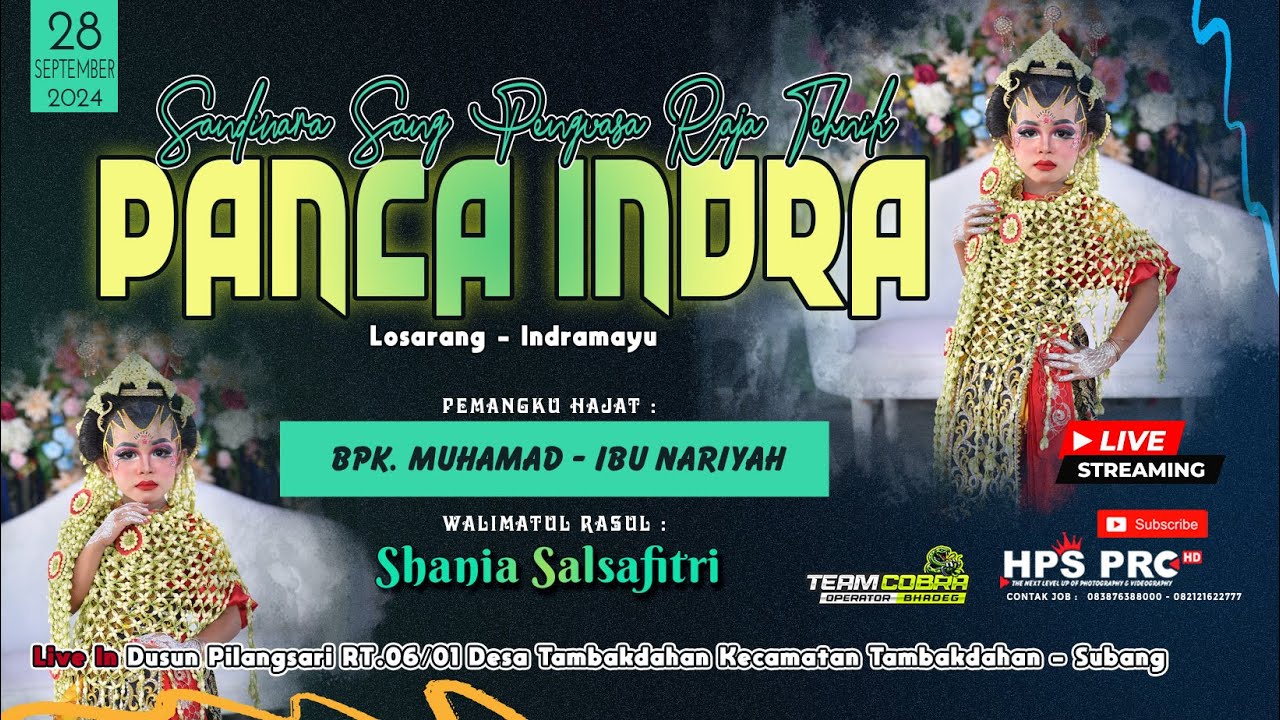 🔴LIVE SANDIWARA PANCA INDRA SANG RAJA TEHNIK  || 28 SEPTEMBER 2024 || PILANG SARI - TAMBAKDAHAN