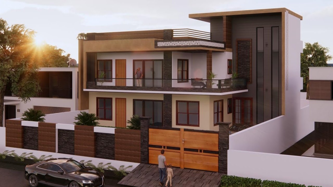 Modern House Design in Revit Architecture | PTS CAD EXPERT - YouTube