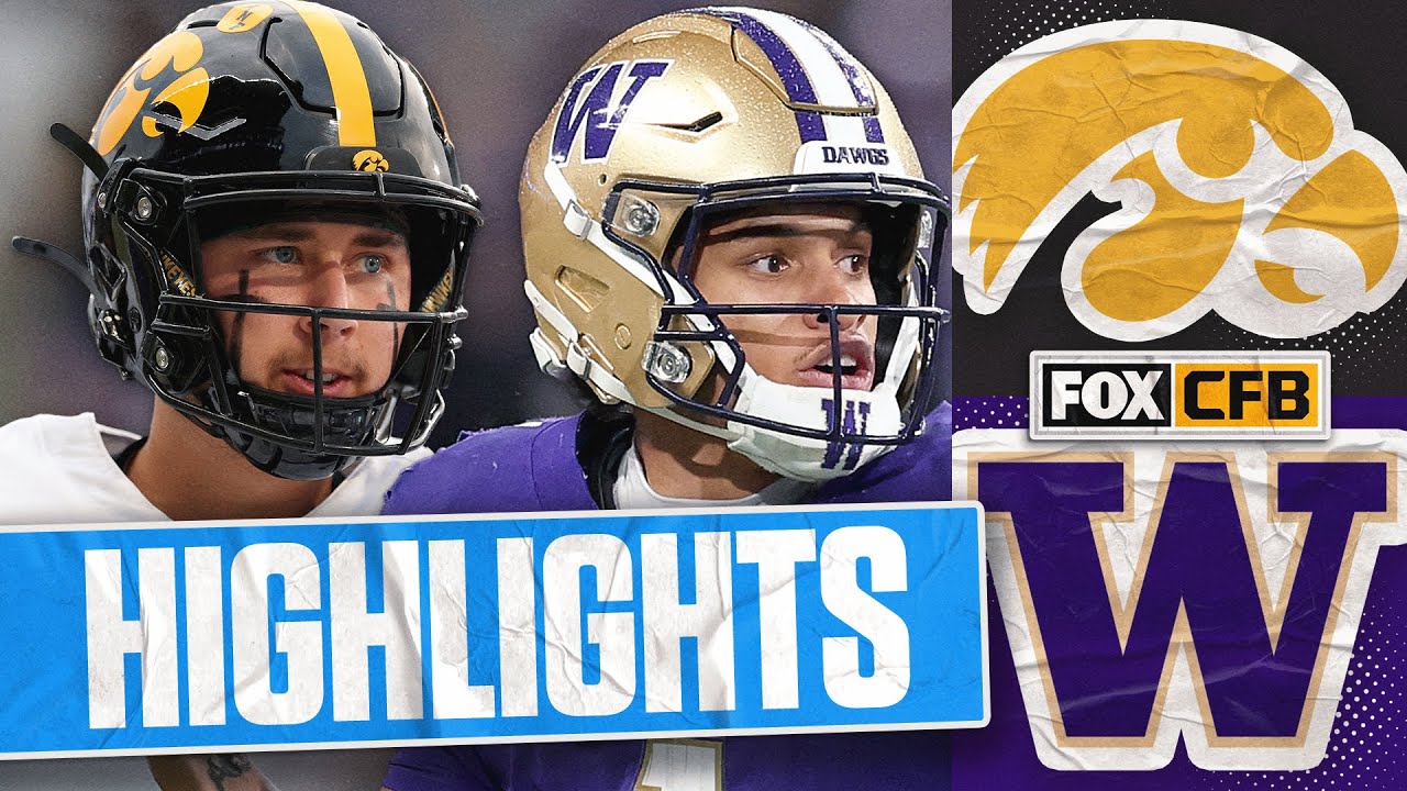 No. 20 Iowa Hawkeyes vs Washington Huskies Highlights π FOX College Football