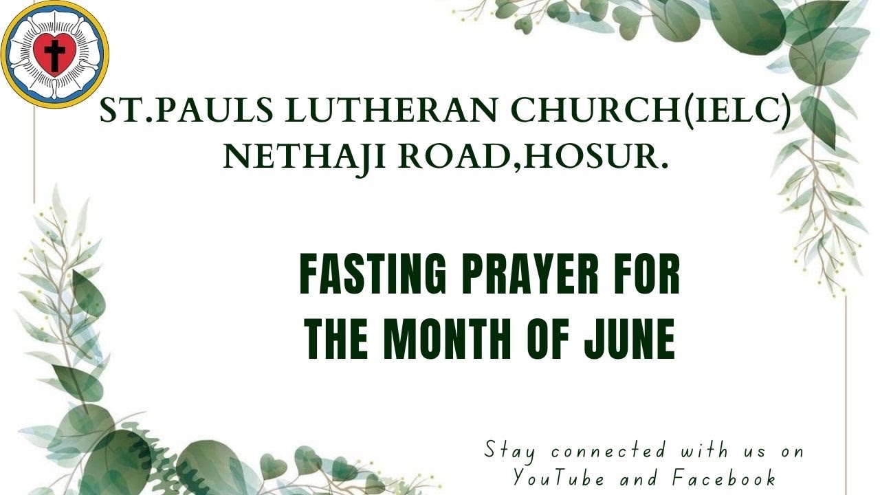 June Fast Month ‼️📣FASTING PRAYER FOR THE MONTH OF JUNE📣‼️| SPLCNRH | - YouTube