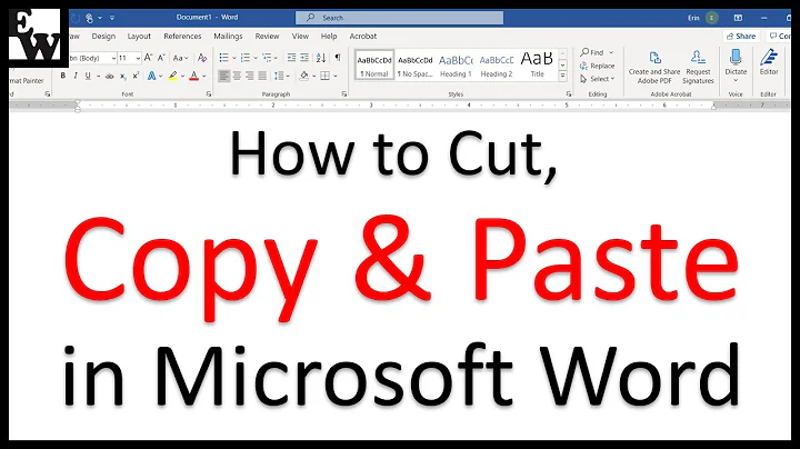 Mastering Microsoft Word: Cut, Copy, and Paste Tricks