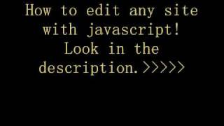 Edit any Website!