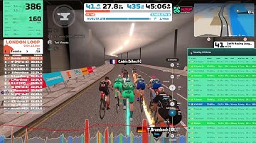 Zwift Racing League - Open EMEAE Central 1 (East) // London Loop Reverse   2 Laps   30 km