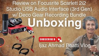 Review on Focusrite Scarlett 2i2 Studio USB Audio Interface (3rd Gen) w/ Deco Gear Recording Bundle