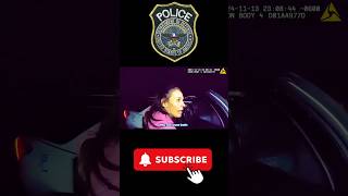 Drunk Woman Can't Stop Laughing After Crashes #usa #usapolice #usashorts
