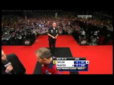 9 Darter  Phil Taylor vs Kevin Painter Premier League Darts 2012