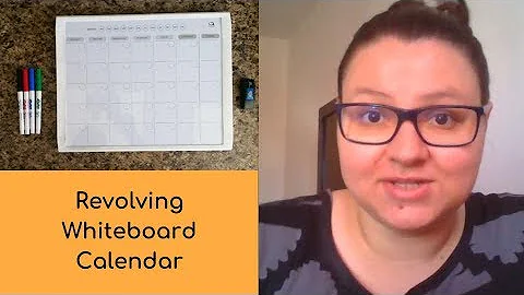 WHITEBOARD CALENDAR HACK || How to set up and use a Revolving Calendar