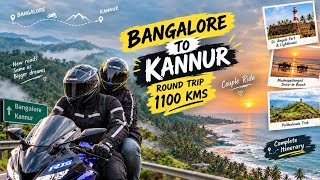 Bangalore to Kannur | Bike ride |  R15  | 1100 KM Couple Ride | 4 Days in Kerala