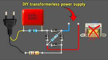 This Simple Circuit Turns 220V Into 12V Without a Transformer! 😱