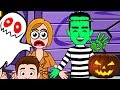 Хэллоуин  Играем в My Town Мультяшная игра для детей детское видео и мультик