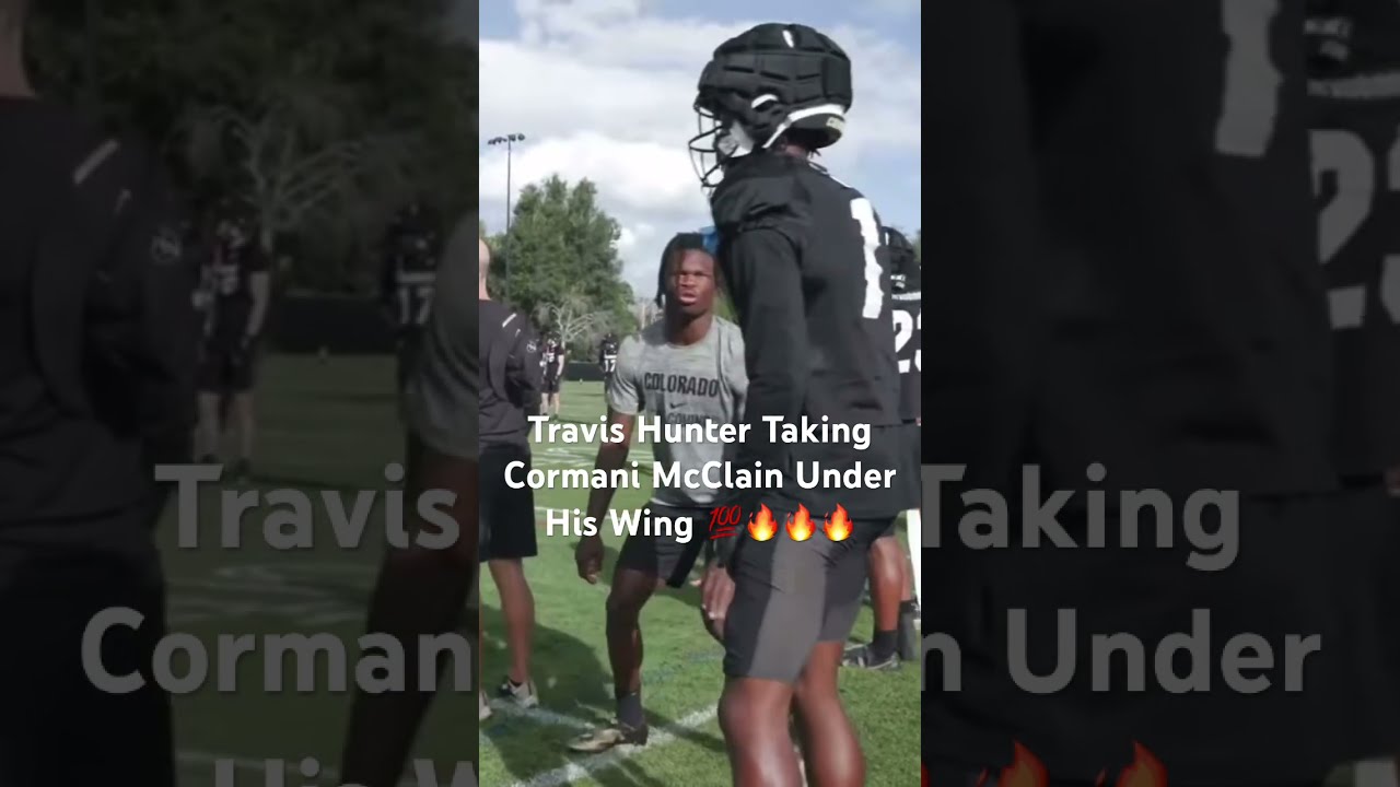 Travis Hunter Working With Fellow 5 Cormani McClain Travishunter Cormanimcclain Coachprime