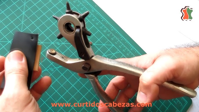 Pinza Sacabocado Profesional Para Perforar Cuero Plástico.