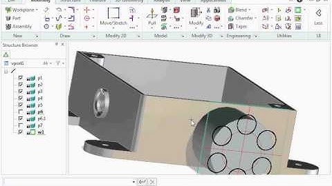 PTC Creo Elements/Direct Modeling Express. Basic demo - part 3