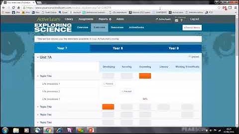 Exploring Science ALDS demo - Active Learn