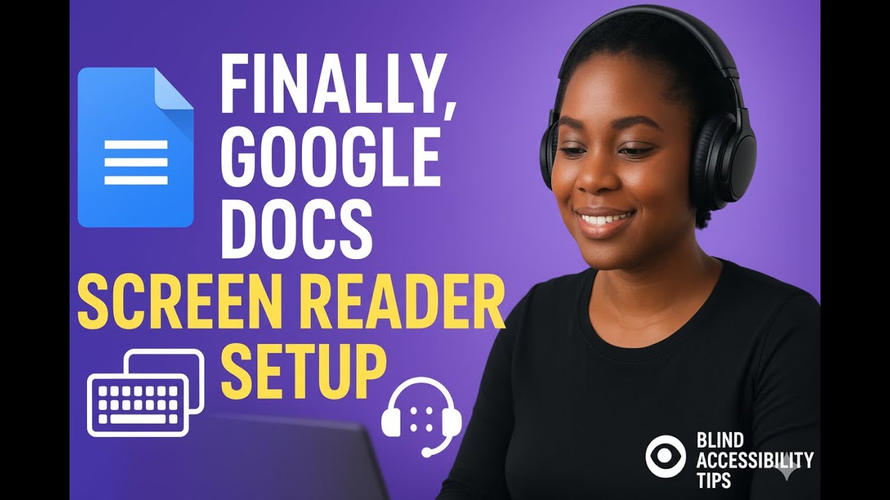 Finally, Google Docs That Work! NVDA Screen Reader Setup Guide - YouTube