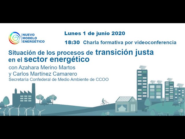 Charla formativa: Situación de los procesos de transición justa en el sector energético