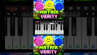 Verity Theme Song - Verity Matrix - Easy Piano Tutorial #shorts