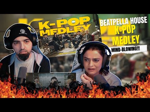 (BEATBOX) BEATPELLA HOUSE K-POP MEDLEY | REACTION | WATCH OUR MINDS BLOWN IN REAL TIME 🤣