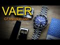 VAER G7 Meridian GMT Gilt Dial Swiss ETA Automatic Best Affordable GMT Under $1000 Jubilee Bracelet