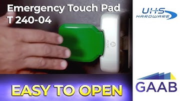 Modular Easy press open Latch - GAAB - T240-04 -  Fire Resistant Emergency Touch Pad - GAAB Locks