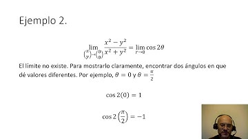 Límites de funciones de dos variables, usando coordenadas polares.