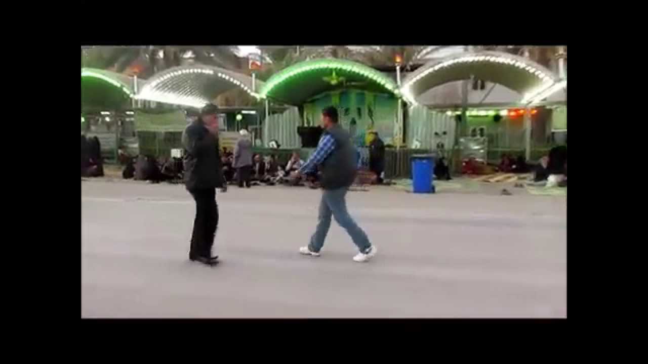 من كامرة موكب المجاهد شهيد المحراب زيارت ابو ظافر للامام الحسين -ع-  28-01-2012 كربلاء