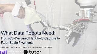 What Data Robots Need: From Co-Designed Handheld Capture to Fleet-Scale Flywheels (RSS 2026)