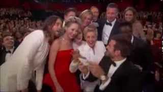 Ellen DeGeneres Oscar Selfie With Stars - Oscars 2014