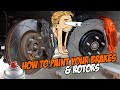 How to paint your Brakes & Rotors with spray cans.