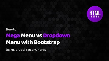 Mega Menu vs Dropdown Menu with Bootstrap #html5 #css3 #webdesign