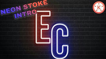 How To Make Neon Stoke Intro In Kinemaster ll Editing Craze ll